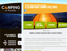 Tablet Screenshot of camping-peguere.com